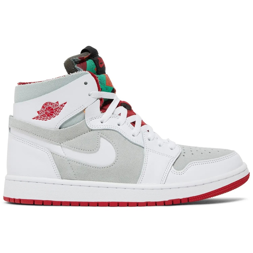 Men's Size 9.5 Nike Air Jordan 1 High Zoom Air CMFT 'Hare' White Red CT0978-100